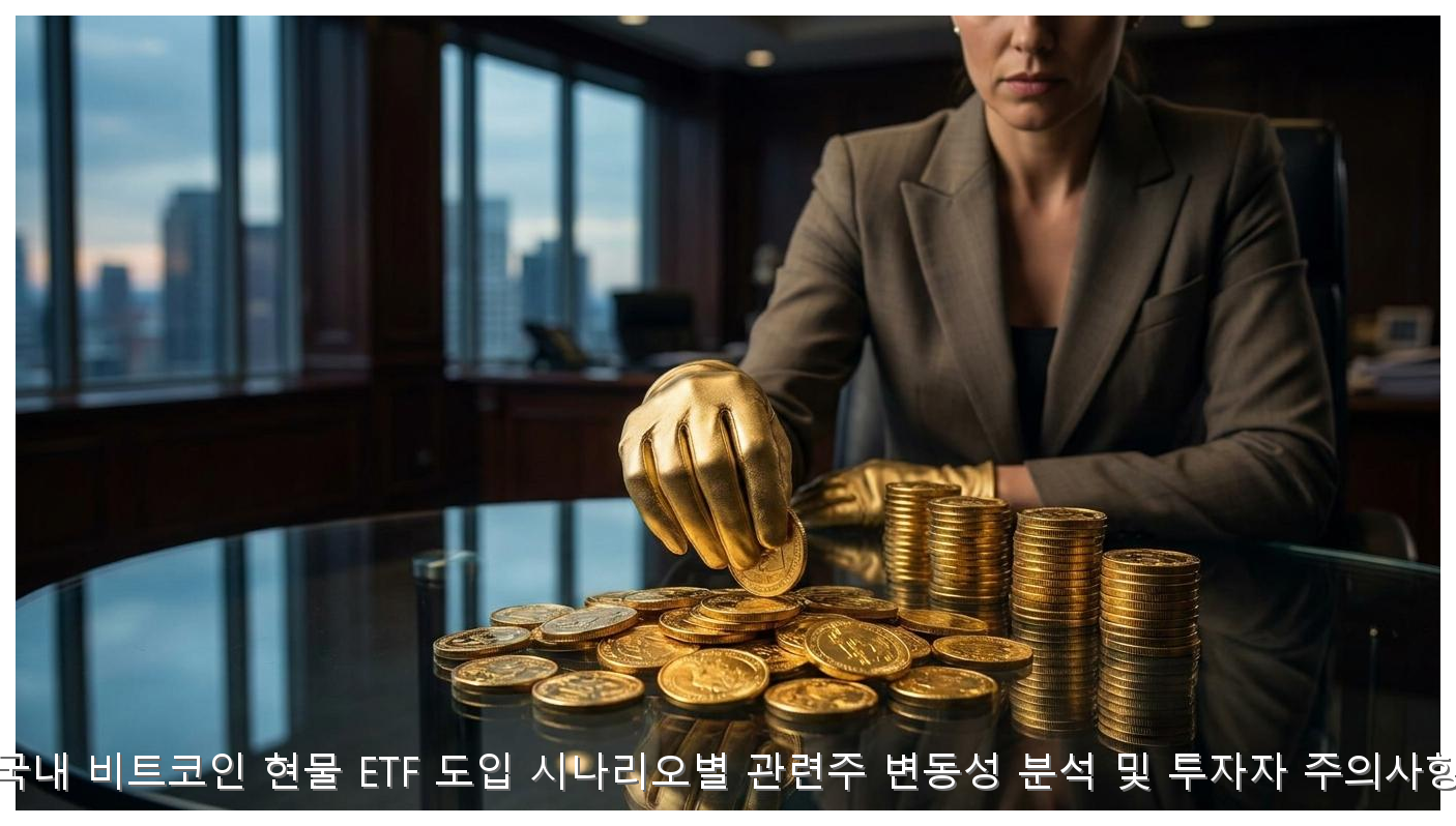 국내 비트코인 현물 ETF 도입 전망과 관련주 변동성 리스크 핵심 안내 및 분석 인포그래픽 (5)