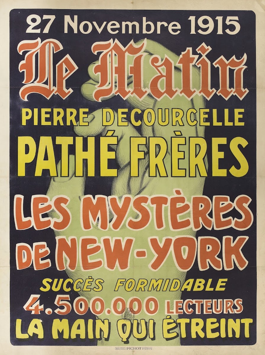 Le Matin Pierre Decourcelle Pathé frères Les mystères de New York 1915