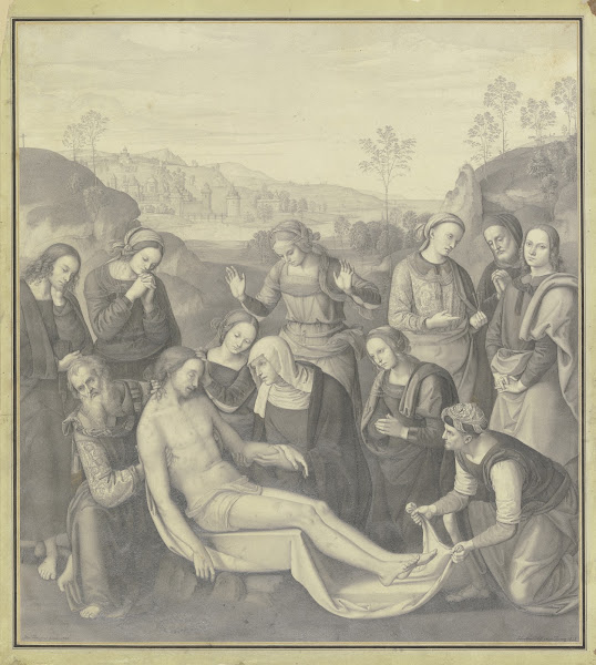 Peruginos Beweinung im Palazzo Pitti in Florenz 1825