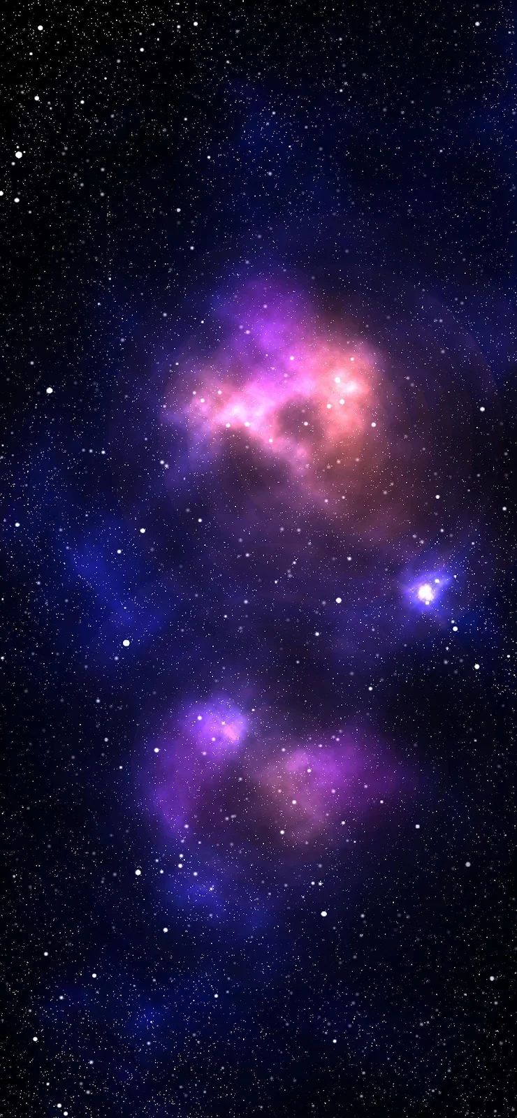 Vibrant Purple Deep Space Nebula - Space Digital Art Full HD iPhone Wallpaper (1284x2778)
