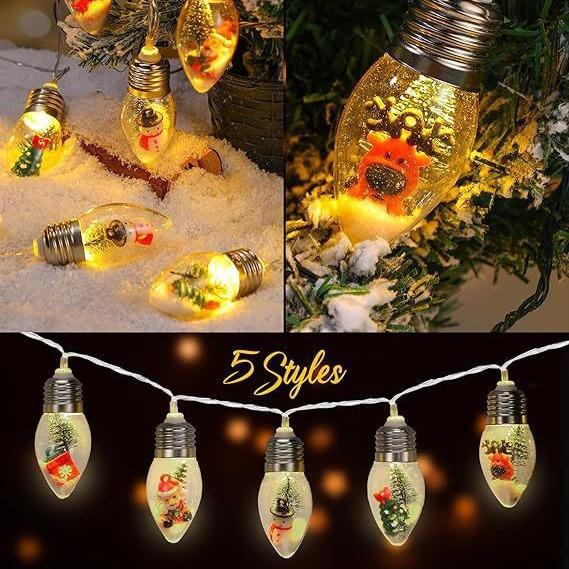 LED string light with Christmas motifs
