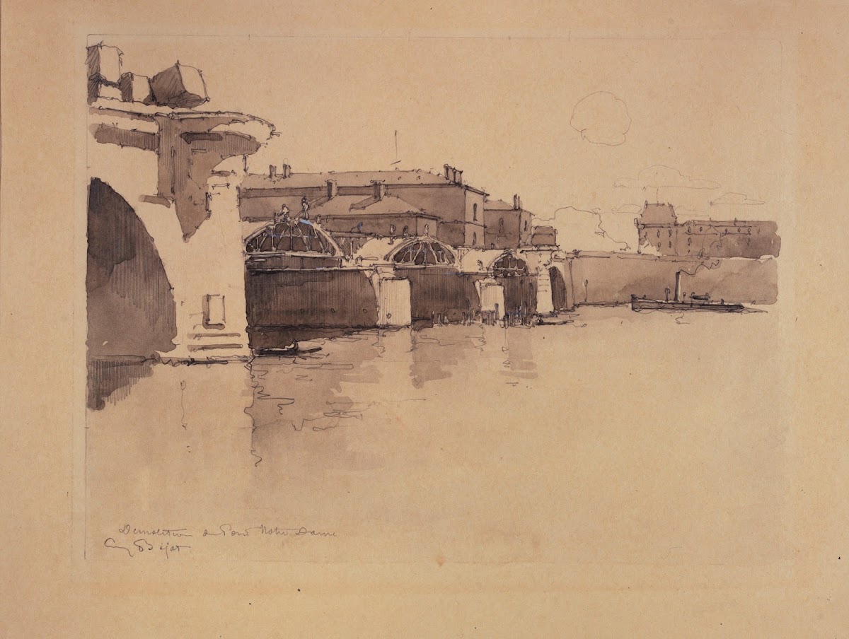 Démolition du pont Notre Dame 1867   1931