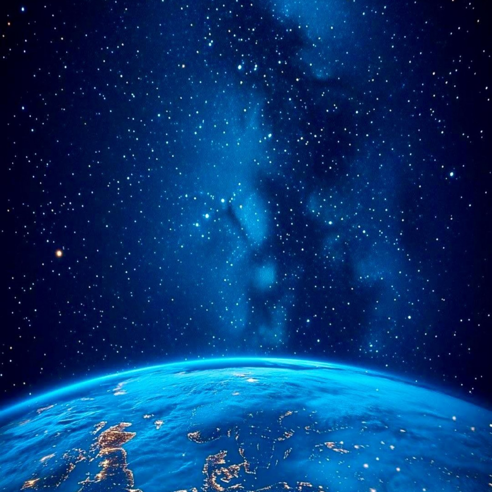 Download Earth, Space, Night, City Lights Full HD iPhone