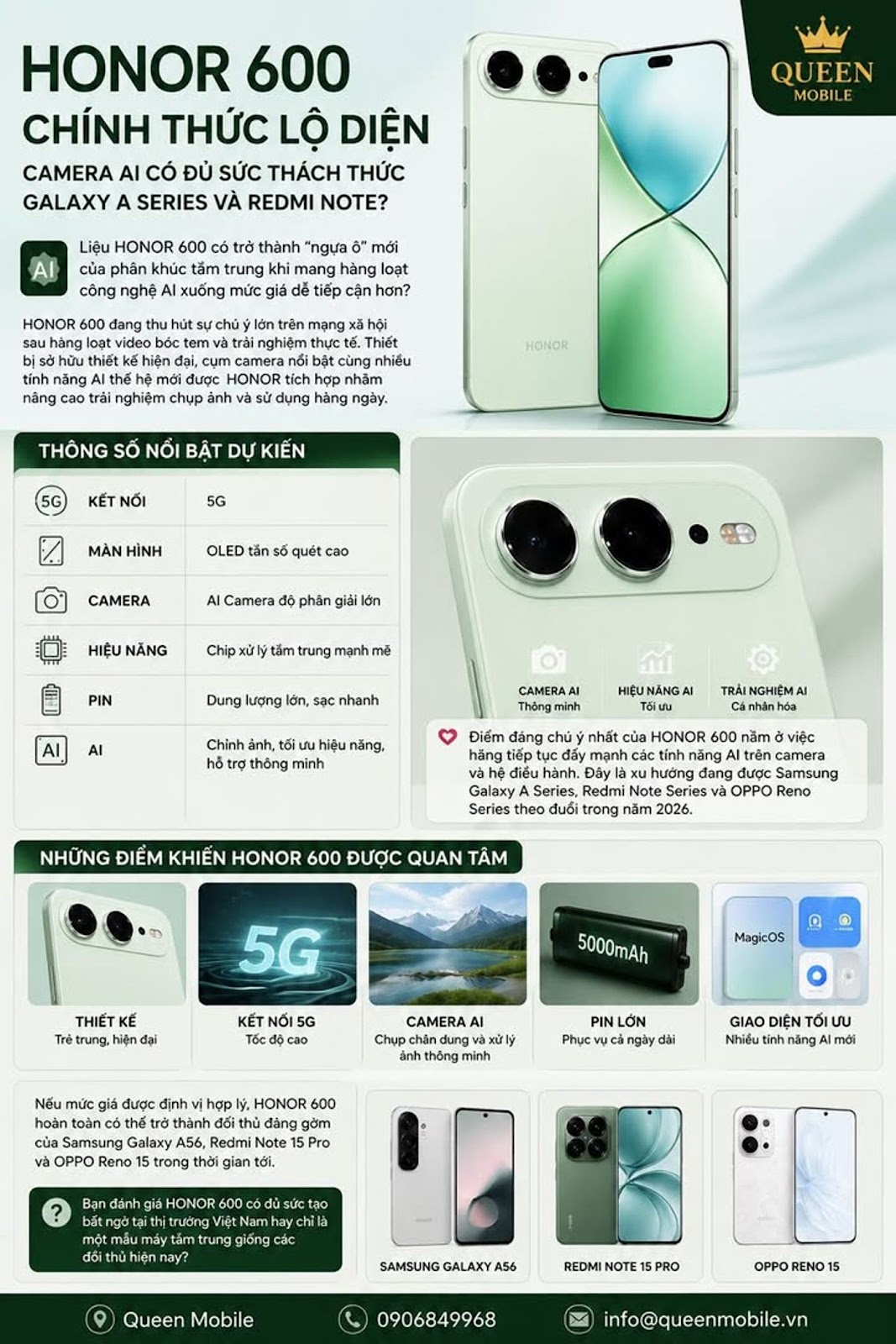HONOR 600 Officially Revealed, Is AI Camera Enough to Challenge Galaxy A Series and Redmi Note?