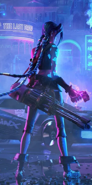 Arcane 2077 4K Wallpaper Background