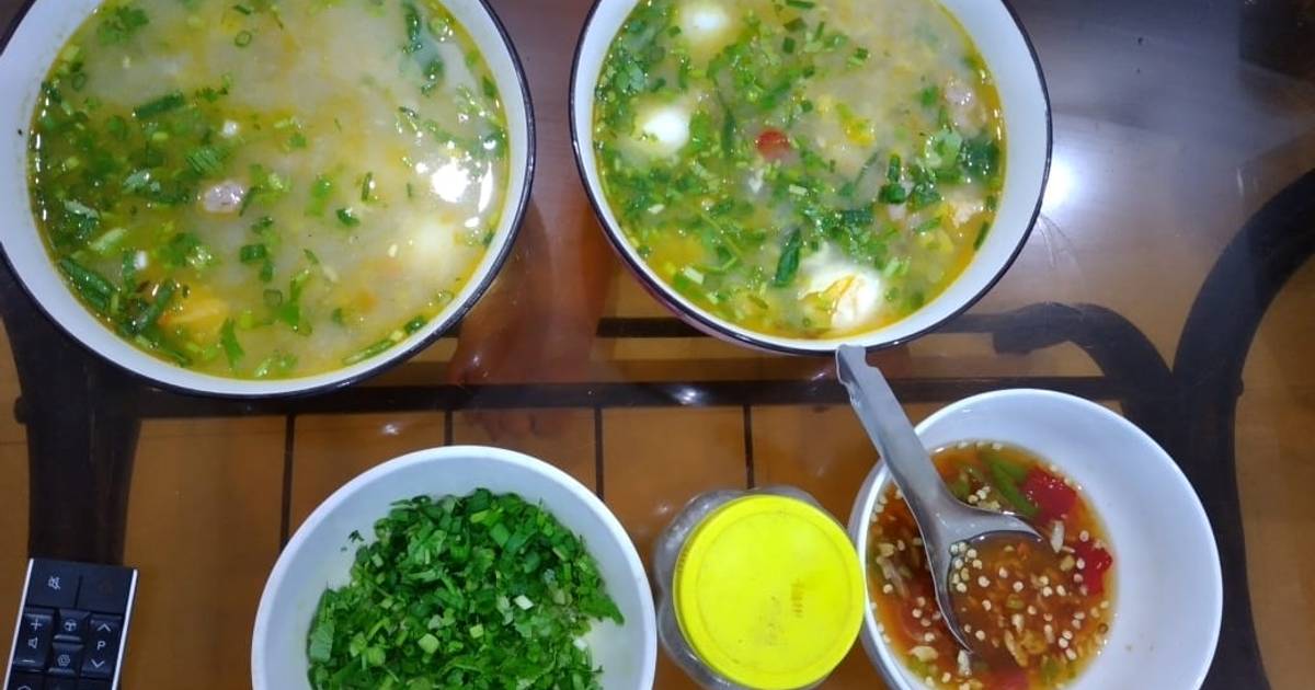 Súp bắp tôm bột bán