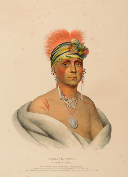 Mon Chonsia A Kansas Chief 1842
