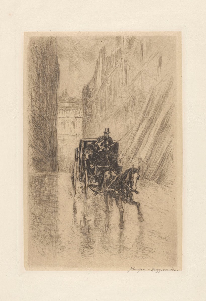 City Landscape with a Horse Cab 1888