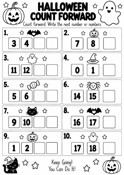 Halloween Count Forward
