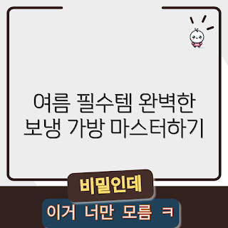 은박보냉가방, 여름철 필수 아이템, 어떻게 사용하나, 뭐가 좋을까, 냉각 효과 비교