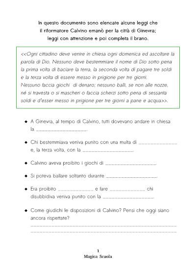 Anteprima della prima pagina: Calvino - Ginevra