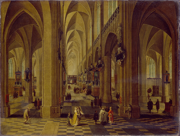 Interior of Antwerp Cathedral c 1648