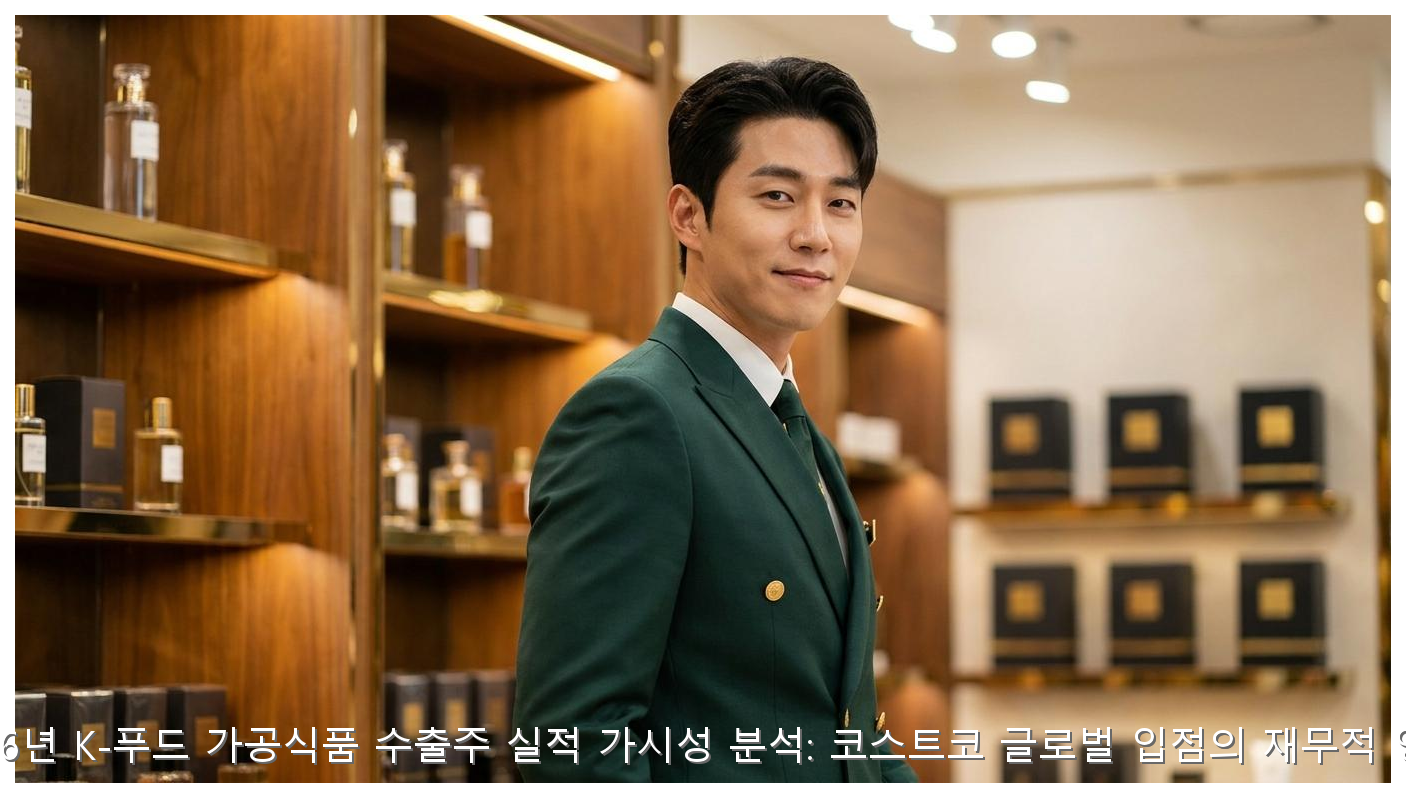2026년 K-푸드 가공식품 수출주 실적 가시성 분석: 코스트코 글로벌 입점의 재무적 영향 핵심 안내 및 분석 인포그래픽 (2)