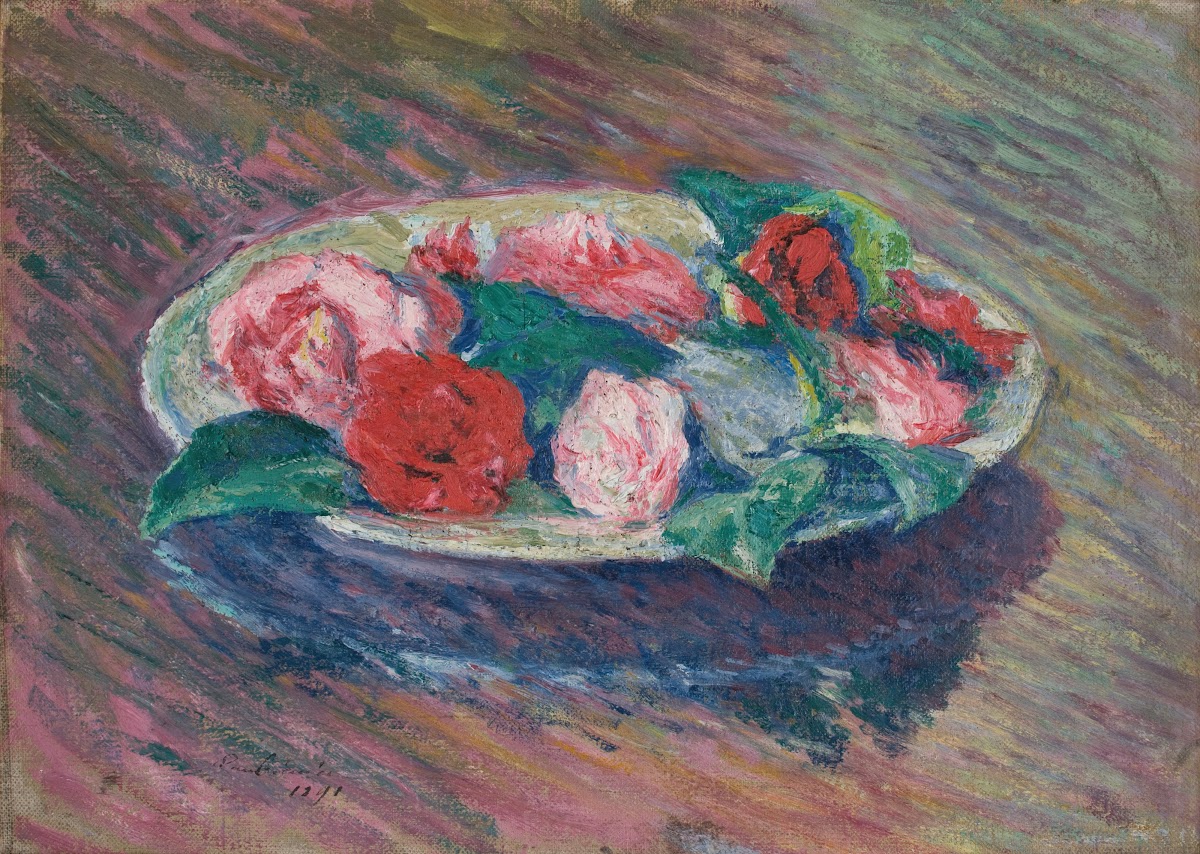 Camellias in a Bowl 1891