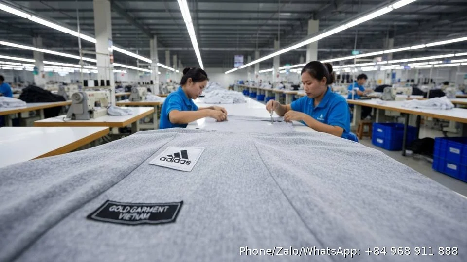 Adidas Apparel Manufacturing - Gold Garment Vietnam