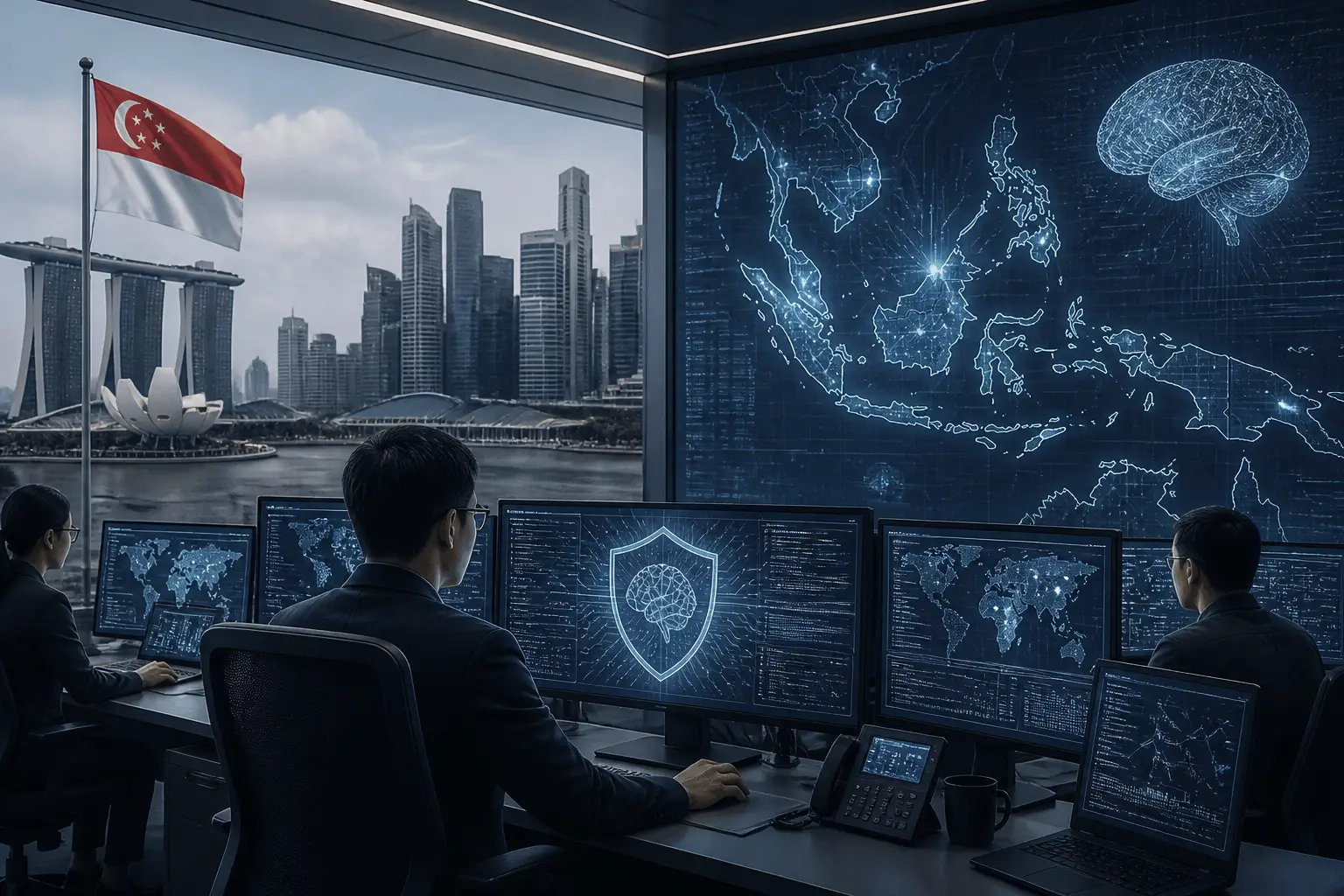 Editorial image for Singapore to adopt AI models for enhanced cyber defence strategy