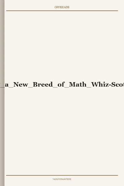 The Quants How a New Breed of Math Whiz