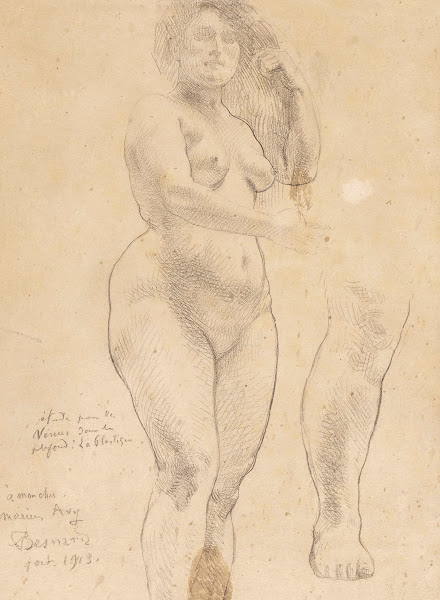 Etude De Femme Pour La Plastique Plafond Du Vestibule Du Petit Palais 1909