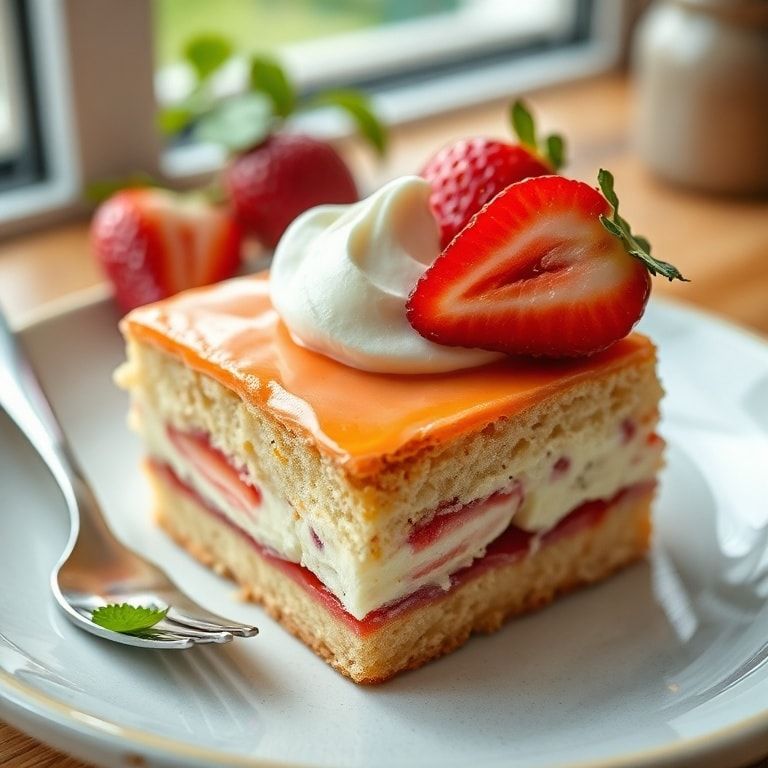 Light Japanese Strawberry Cake Recipe with Whipped Cream: Easy Homemade Dessert