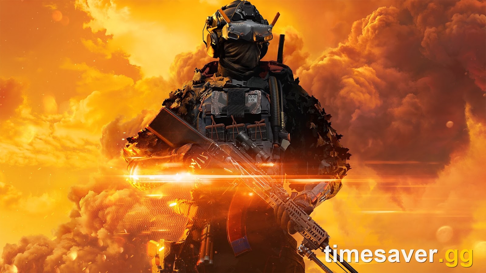 Battlefield 6 Battlefield Pro Season 4 key art showing an operator silhouetted against an orange smoke sky