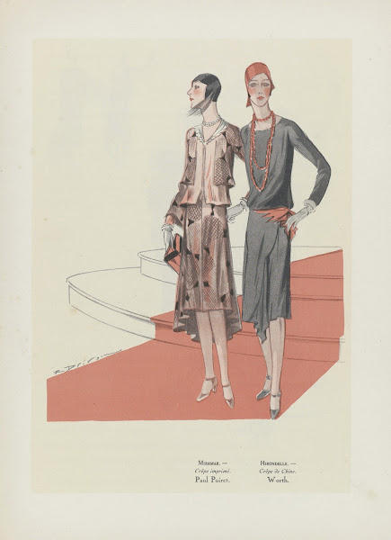 Art  Goût  Beauté  MIRAMAR  Crêpe imprimé Paul Poiret HIRONDELLE  Crêpe de Chine
