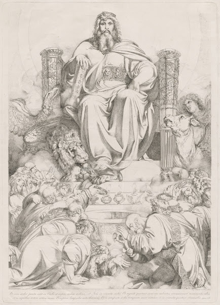 Et ecce sedes posita erat in coelo God the Son in Majesty on the Throne Surround