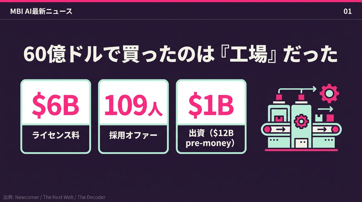 60億ドルで買ったのは工場だった