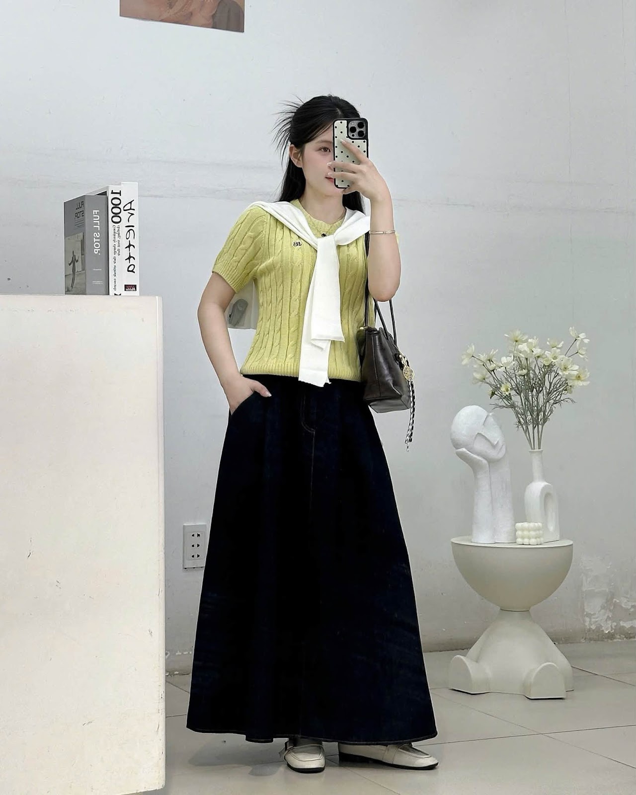 áo len vặn thừng trơn thêu chữ NB XONXEN SHOP 092 – Image 4