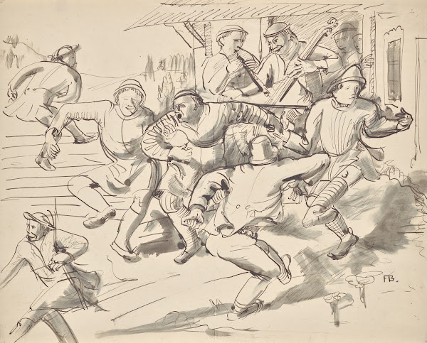 Tanzende Bauern 1919