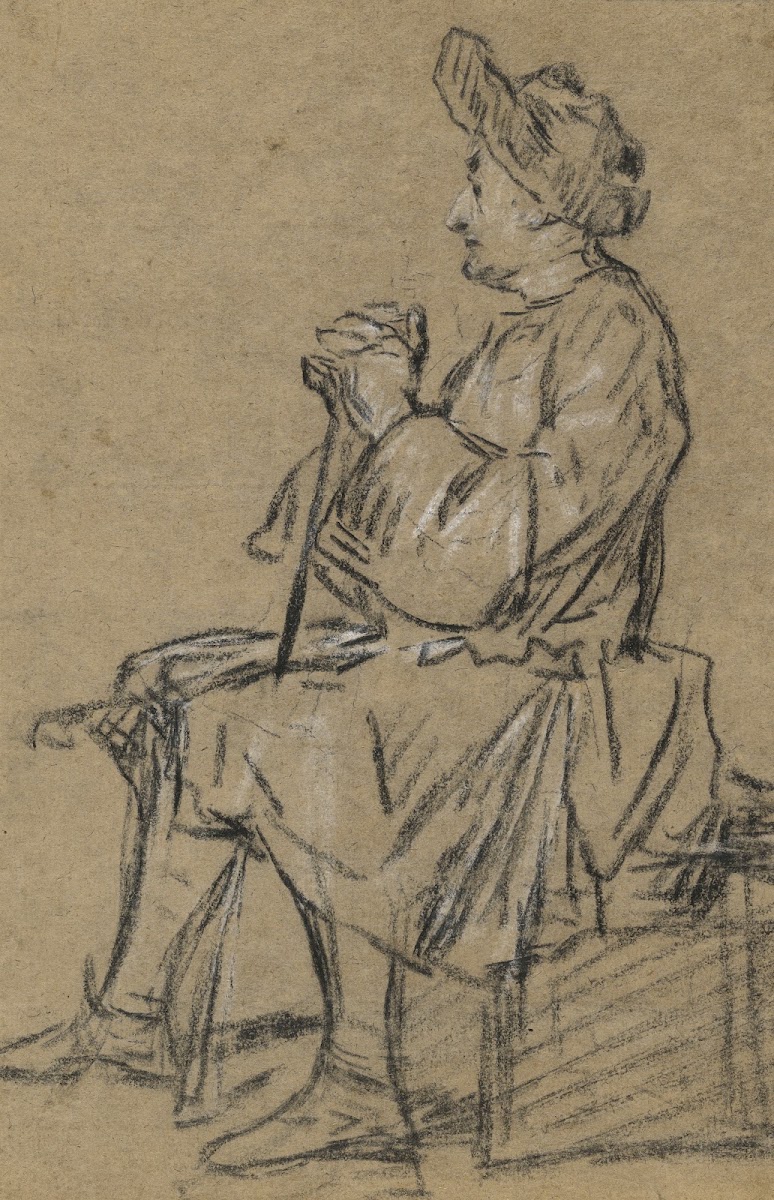 Study of a Seated Man 17201725