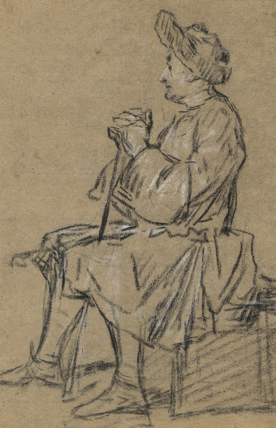 Study of a Seated Man 17201725