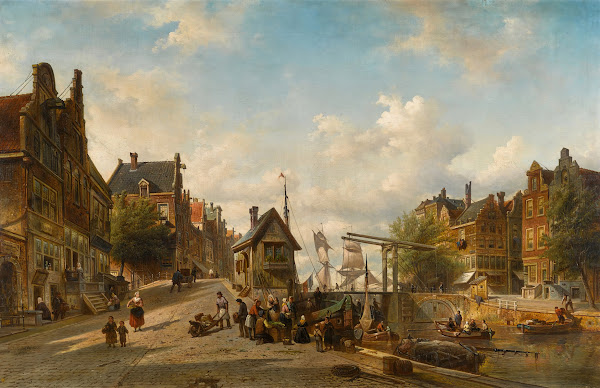 The Singel and Brouwersgracht Amsterdam 1874