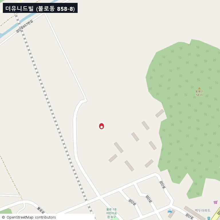 더유니드빌 상세 위치 지도