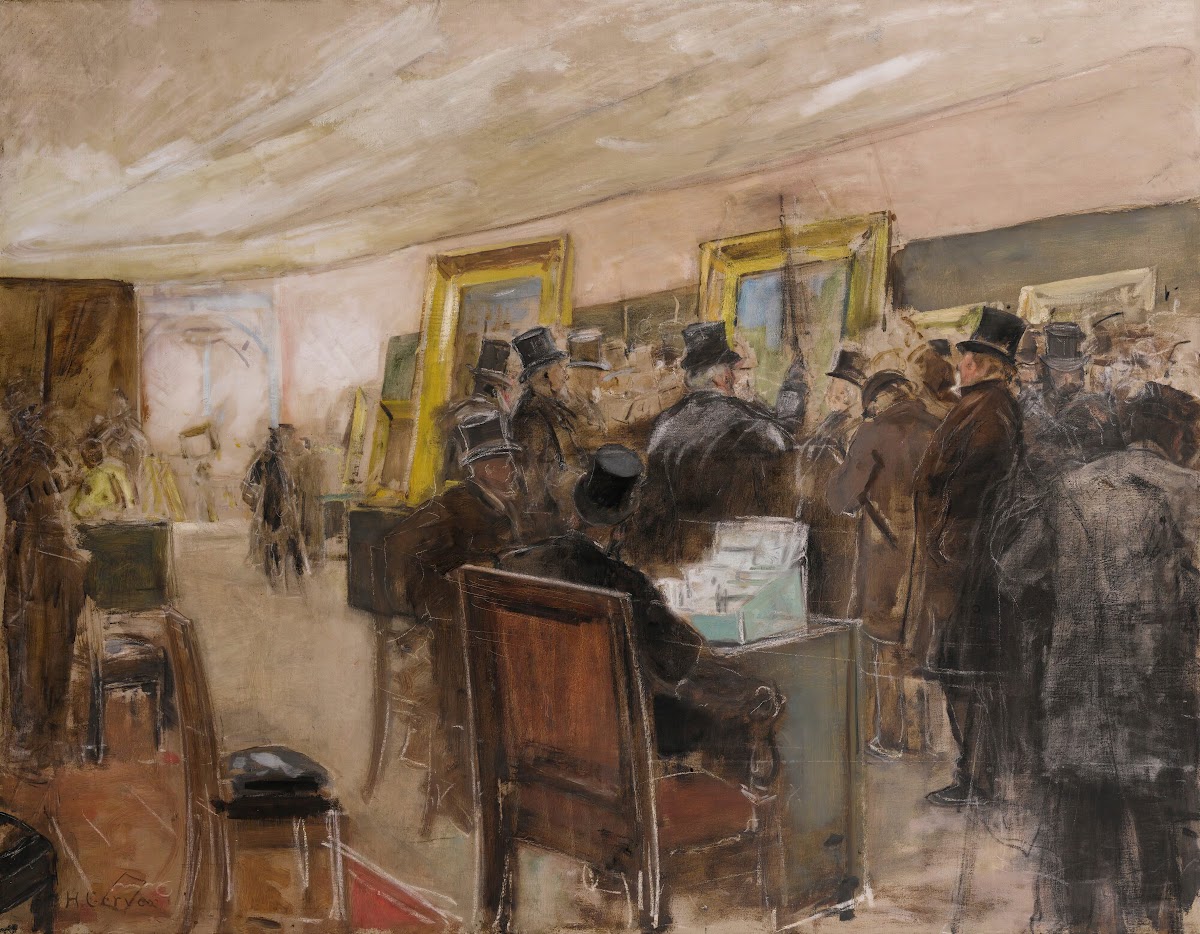 French study for une séance du jury de peinture