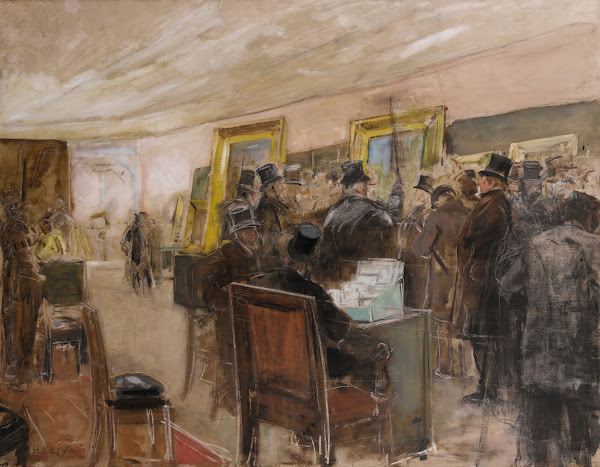 French study for une séance du jury de peinture