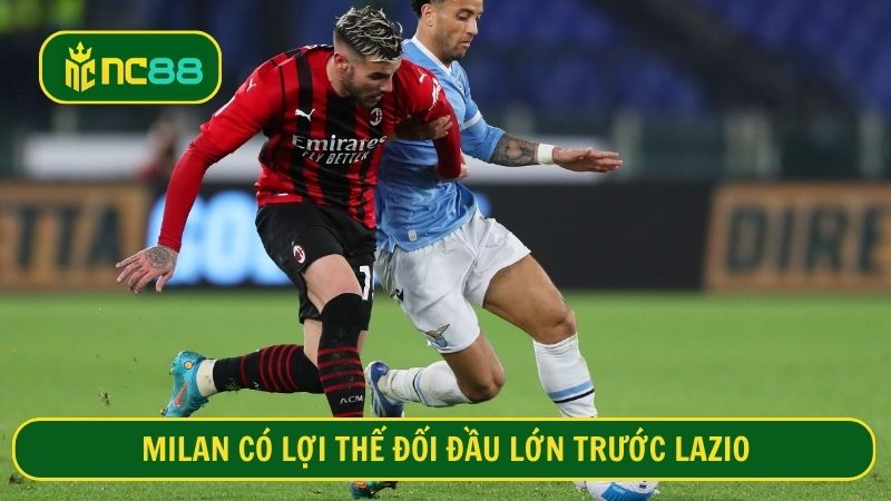 Lazio gặp bất lợi mỗi khi đối đầu với AC Milan