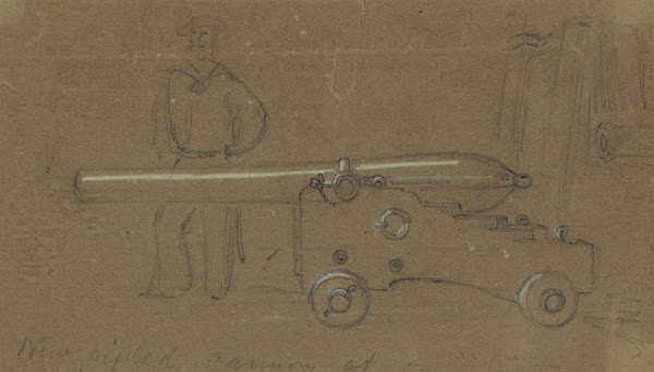 New rifled cannon at Washington Navy Yard 1860 1865
