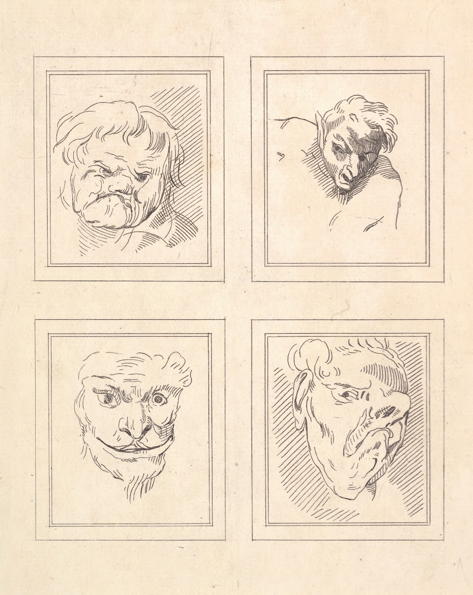 Characaturas by Leonardo da Vinci Pl11
