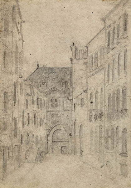 Porte ancienne au fond dune ruelle