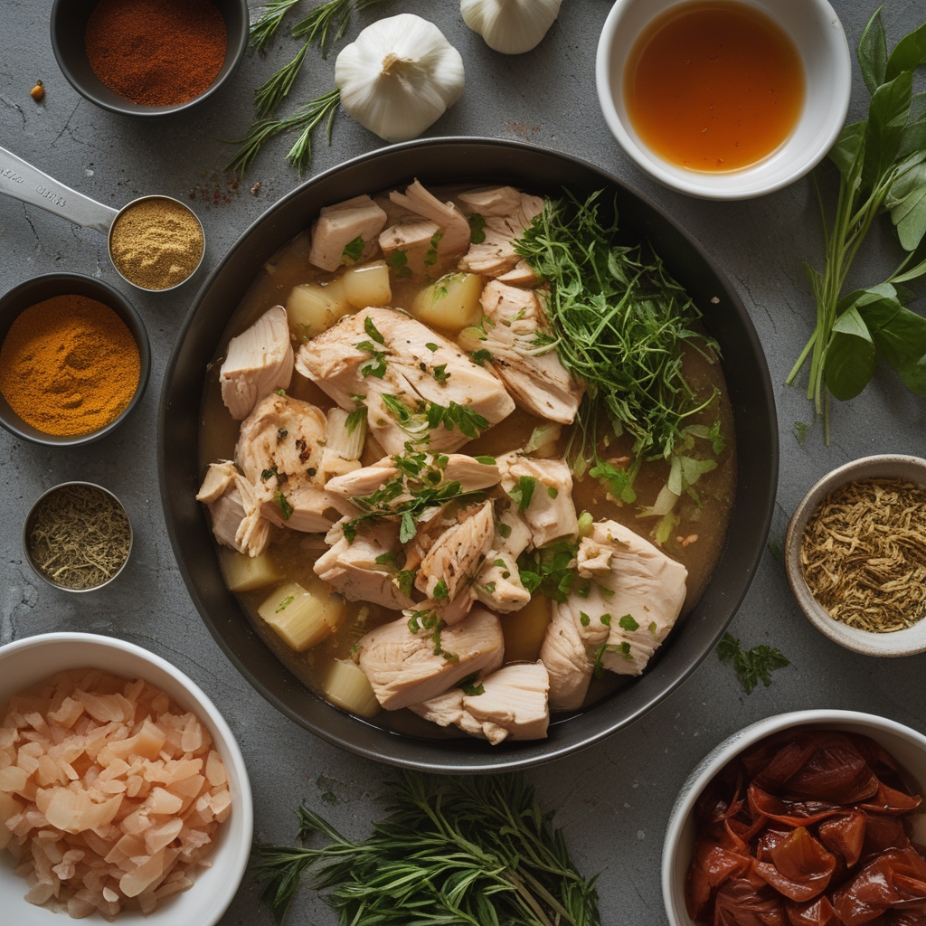 Ingredients for Braised Catalina Chicken Recipe - Easy, Flavorful Weeknight Dinner