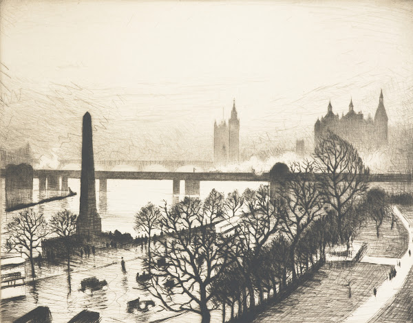 Westminster from a Savoy window 1925  1926