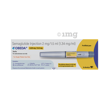 Obeda 2mg Pre-filled Pen (with BD-Ultra Fine 32G - 6 Needle) box of 1 pre-filled pen