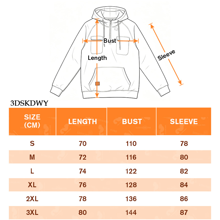 AOP 3D Three Pocket Sweatshirt