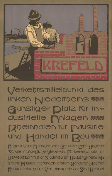 Krefeld Verkehrsmittelpunkt Des Linken Niederrheins 1902