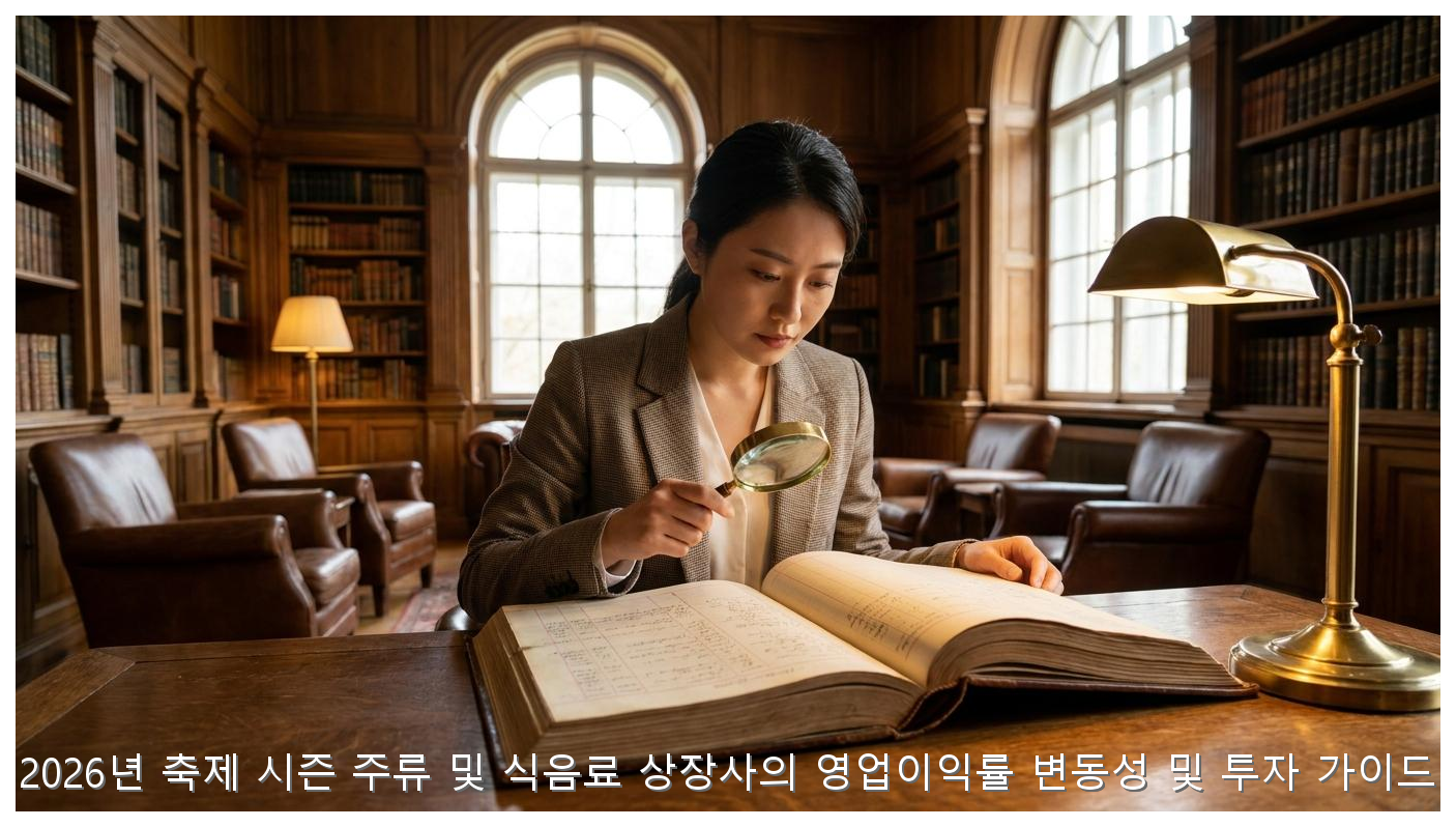 2026년 축제 시즌 주류 및 식음료 상장사의 영업이익률 변동성 및 투자 가이드 핵심 안내 및 분석 인포그래픽 (2)