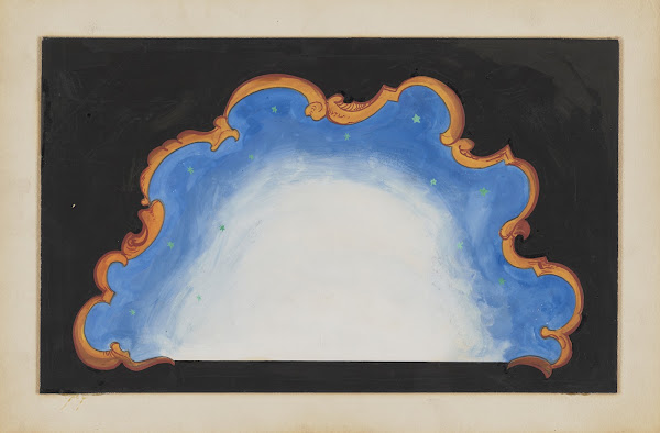 Created Equal Sketch no 8 Stereopticon Background Frame around Sky 1934 1943