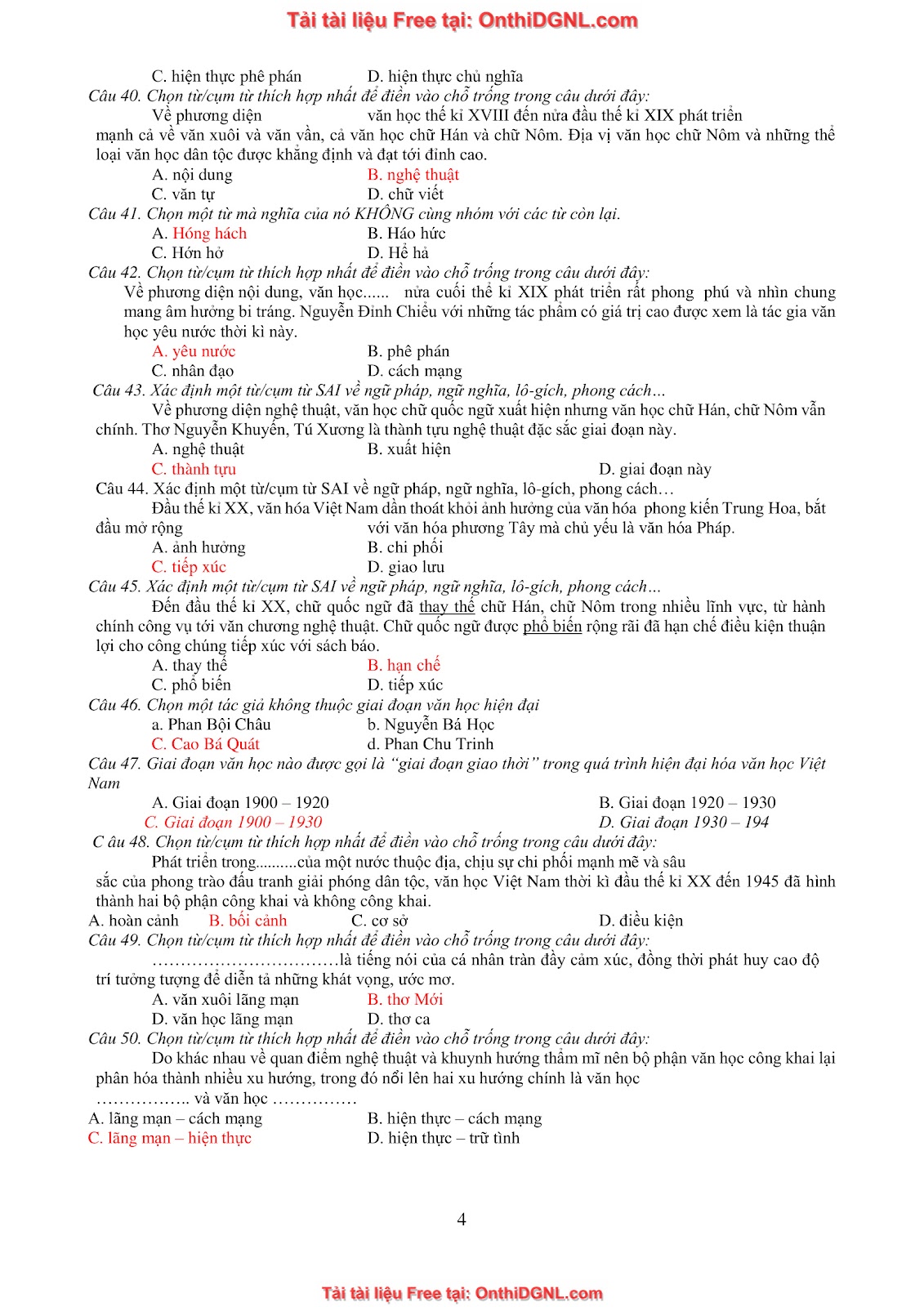 39 Đề ôn HSA - ĐỊnh tính