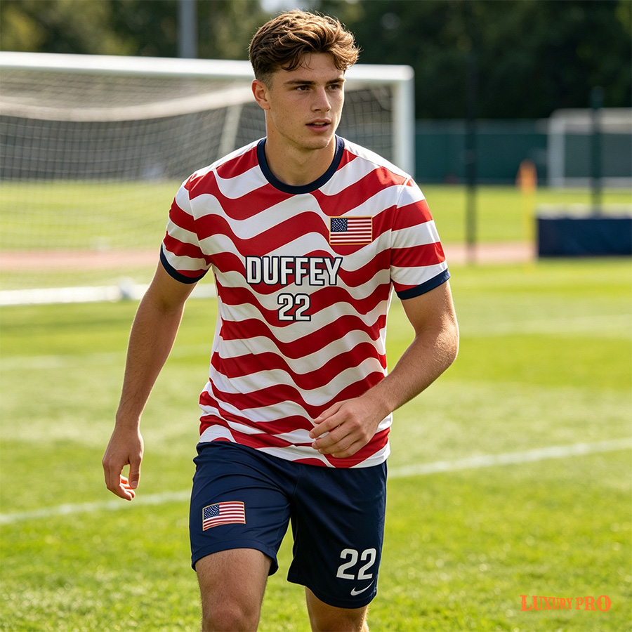 AOP TRF Youth Crew Neck Soccer Jersey Set