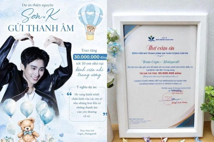 Fan Sơn.K hỗ trợ viện phí cho các em nhỏ, khi yêu thương không chỉ hướng về thần tượng - Chuyên trang Hoa Học Trò - Báo Tiền Phong