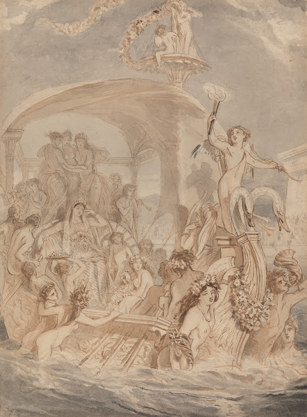 Cleopatra on the Cydnus to Meet Antony ca 1821